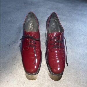 Franco Sarto Men's Burgundy Oxford Shoes